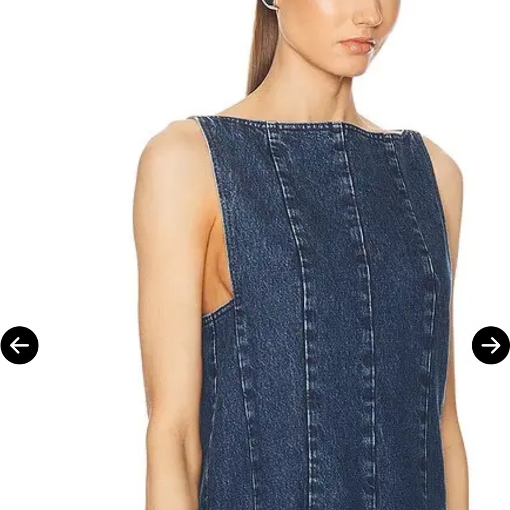 KHAITE Mags Denim Dress - Picture 7 of 7